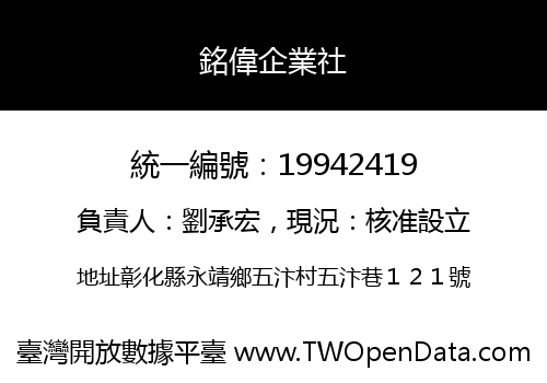 銘偉企業社