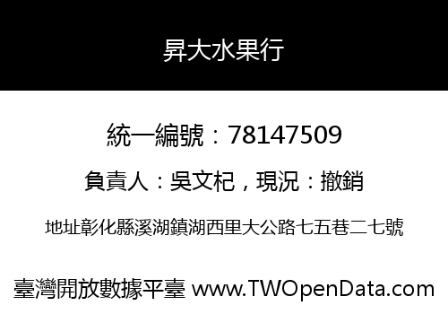 昇大水果行