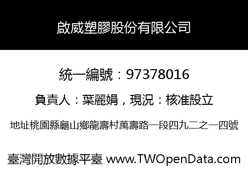 啟威塑膠股份有限公司
