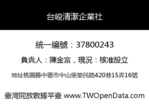台峻清潔企業社