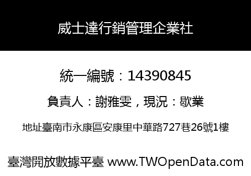 威士達行銷管理企業社