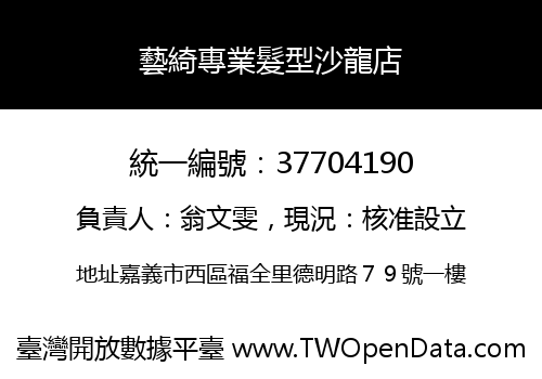 藝綺專業髮型沙龍店