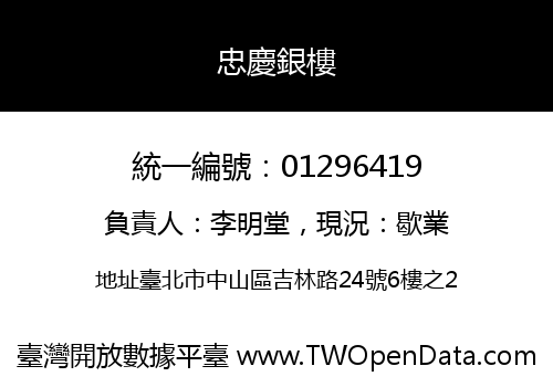 忠慶銀樓