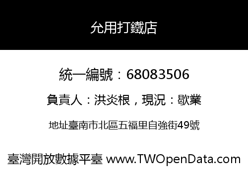 允用打鐵店