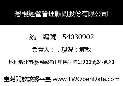 懋樓經營管理顧問股份有限公司