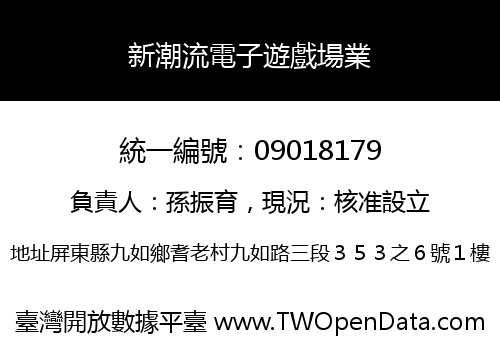 新潮流電子遊戲場業