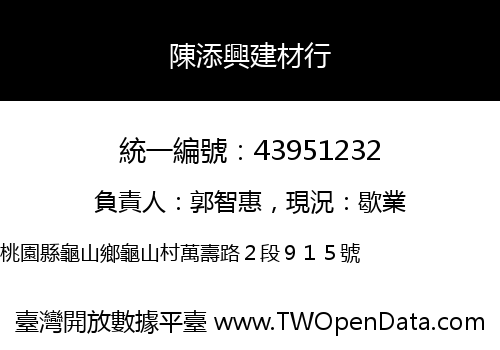 陳添興建材行