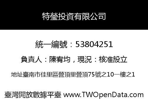 特瑩投資有限公司
