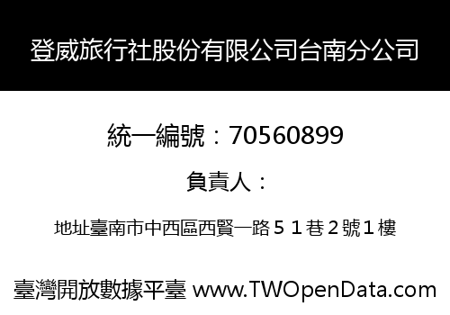 登威旅行社股份有限公司台南分公司