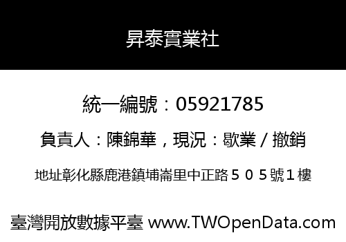 昇泰實業社
