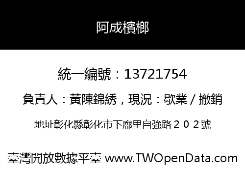 阿成檳榔