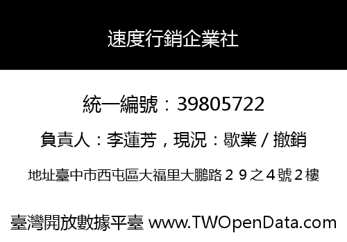 速度行銷企業社