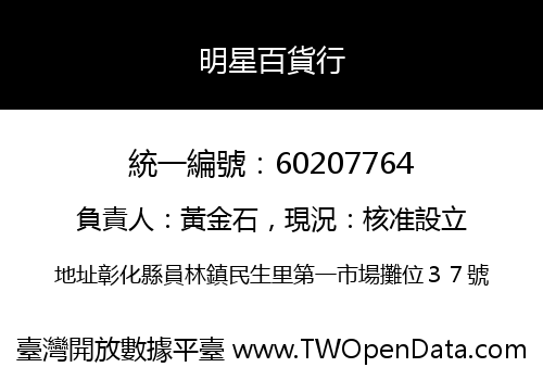 明星百貨行