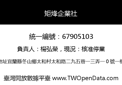 矩烽企業社