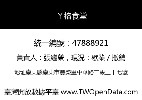 ㄚ榕食堂