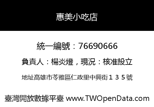 惠美小吃店