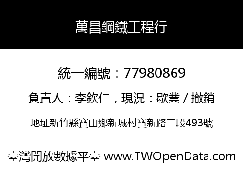 萬昌鋼鐵工程行