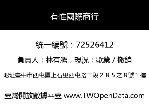有惟國際商行