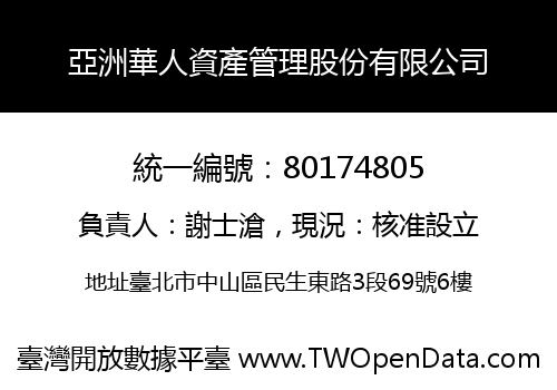 亞洲華人資產管理股份有限公司