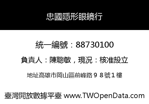 忠國隱形眼鏡行