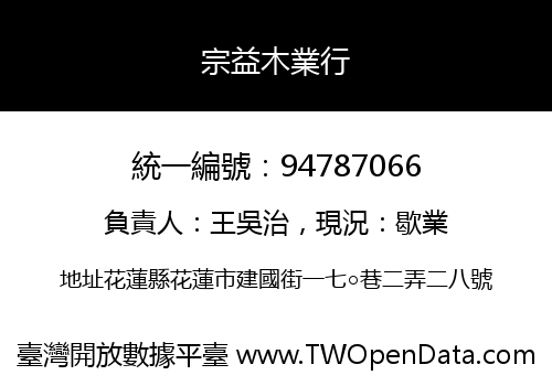 宗益木業行