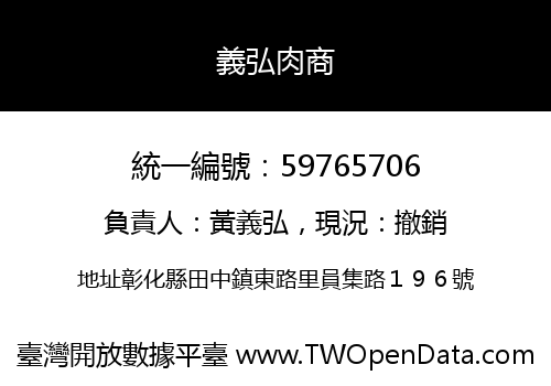 義弘肉商