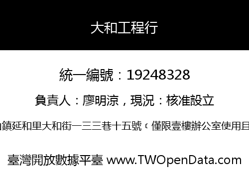 大和工程行