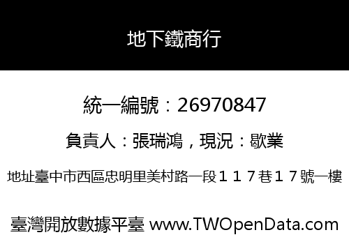 地下鐵商行