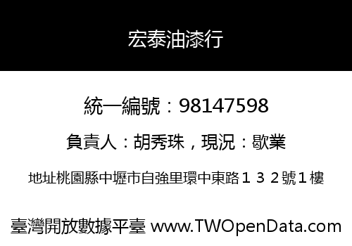 宏泰油漆行