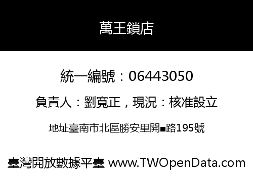 萬王鎖店