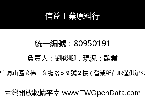 信益工業原料行