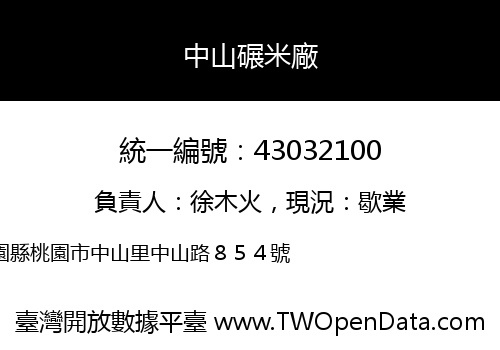 中山碾米廠