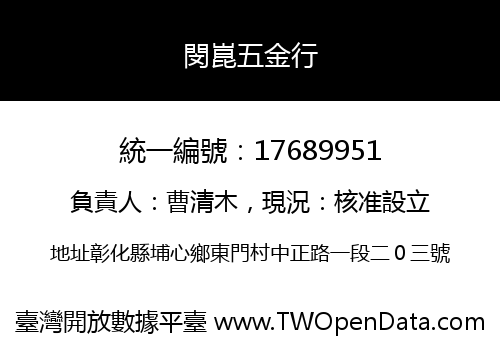 閔崑五金行