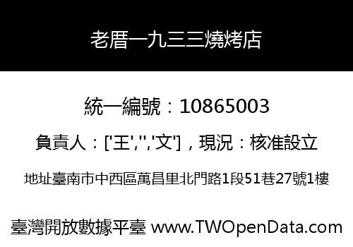 老厝一九三三燒烤店