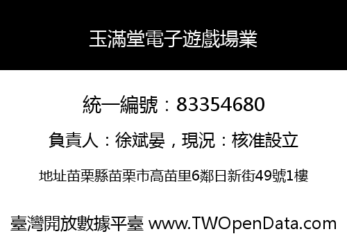 玉滿堂電子遊戲場業