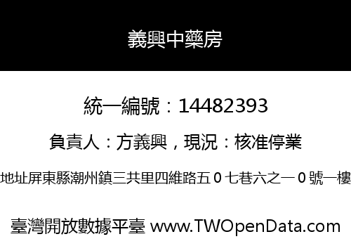 義興中藥房