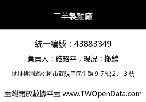 三羊製麵廠