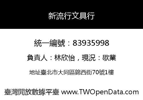 新流行文具行