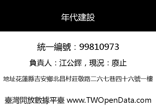 年代建設