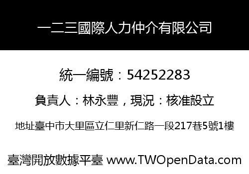 一二三國際人力仲介有限公司