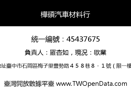 樺碩汽車材料行