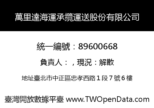 萬里達海運承攬運送股份有限公司
