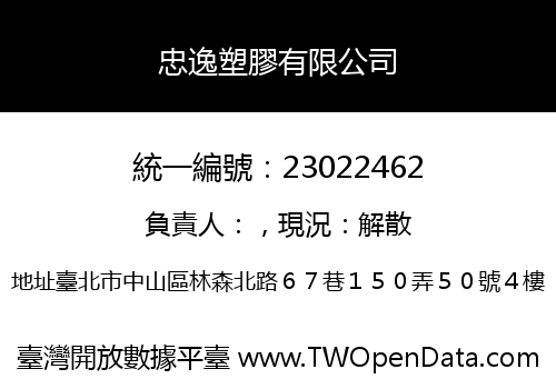 忠逸塑膠有限公司