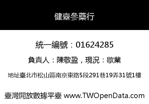 健臺參藥行