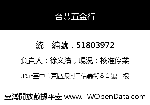 台豐五金行