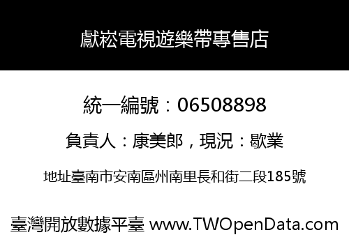 獻崧電視遊樂帶專售店
