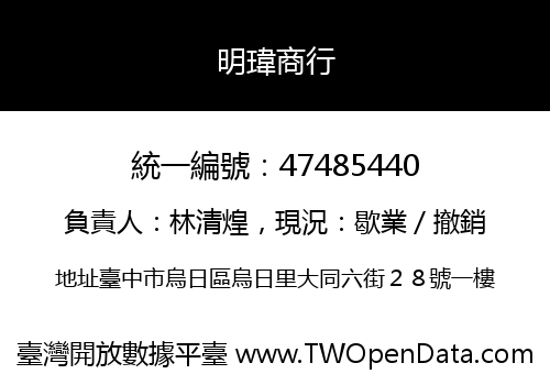 明瑋商行