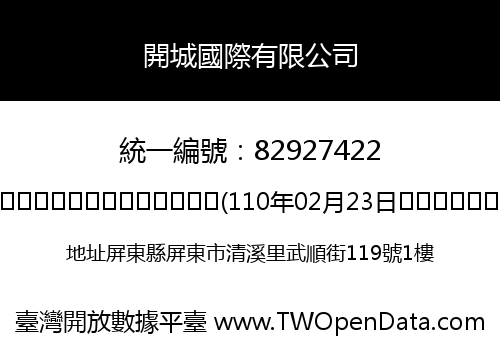 開城國際有限公司