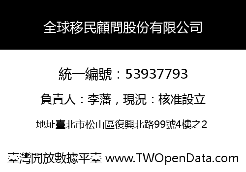 全球移民顧問股份有限公司