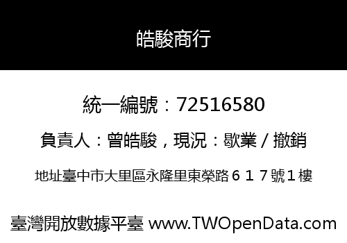 皓駿商行